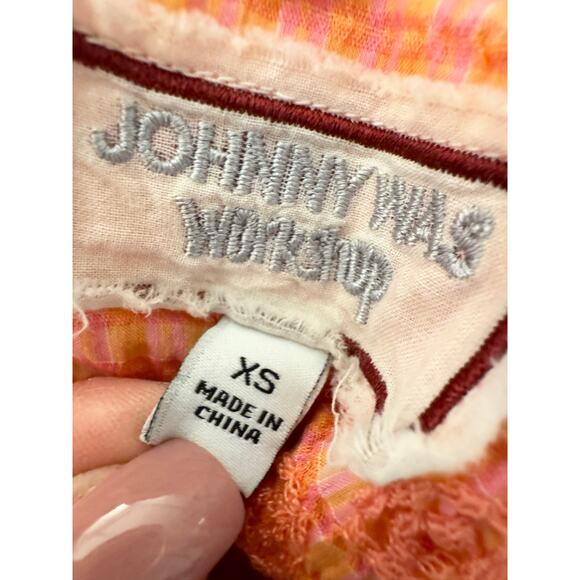 Johnny Was Orla Cotton Shirt Dress PeachPink Vintage Look XS Feminine Embroidery - Picture 3 of 13